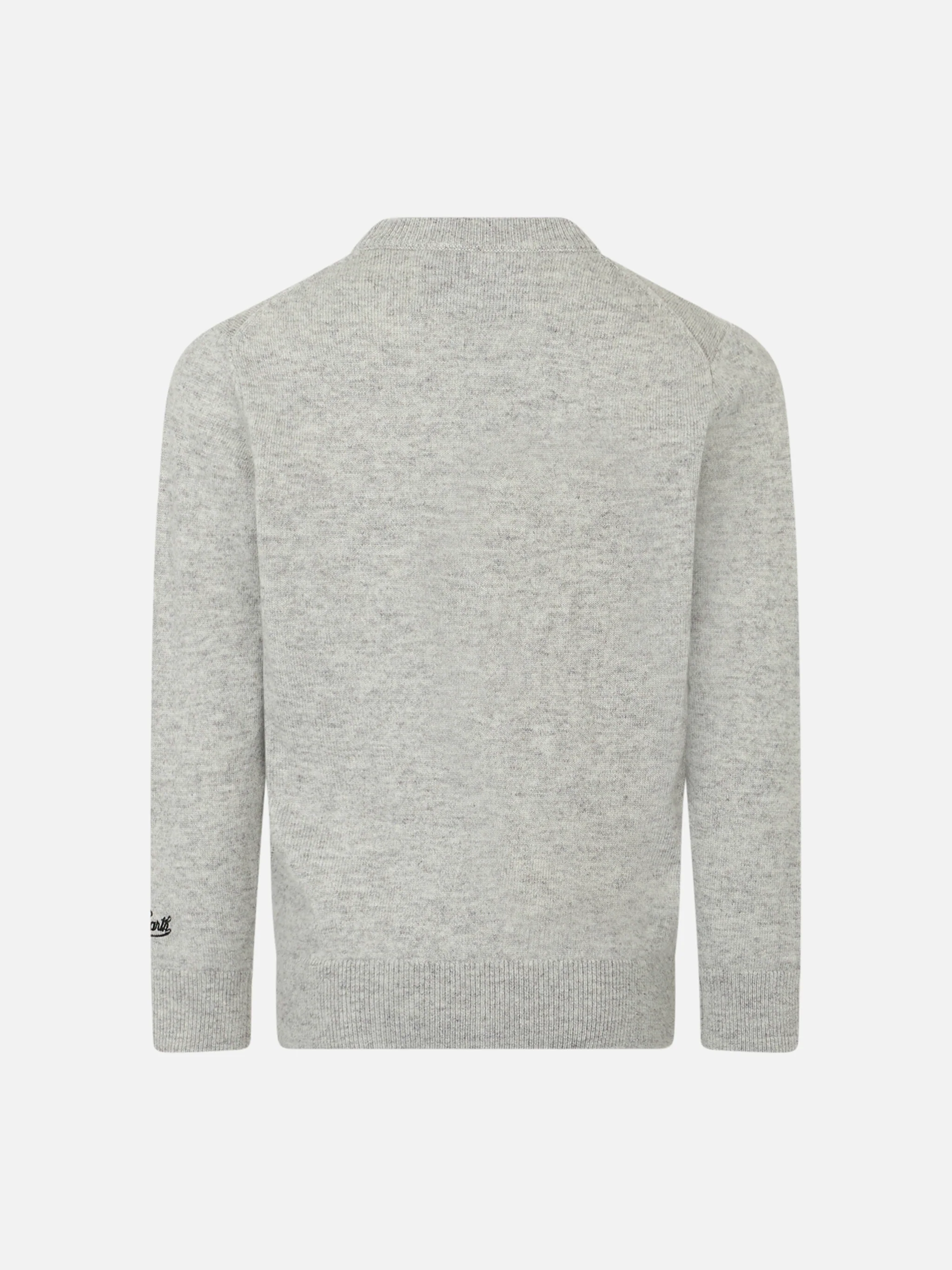 Maglione girocollo da bambino con stampa jacquard Panda saves you