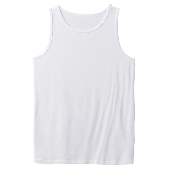 Tanktopper, hvit/svart/grå, sett med 3