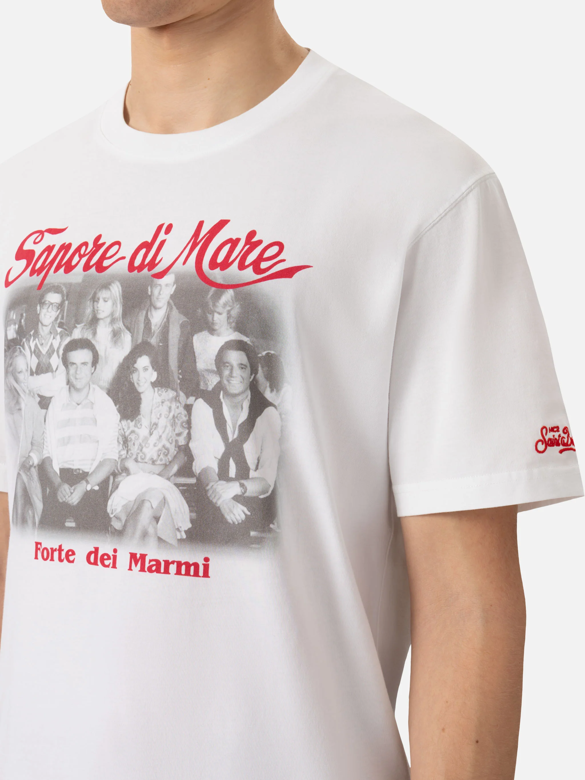 T-shirt Man in cotone con stampa 