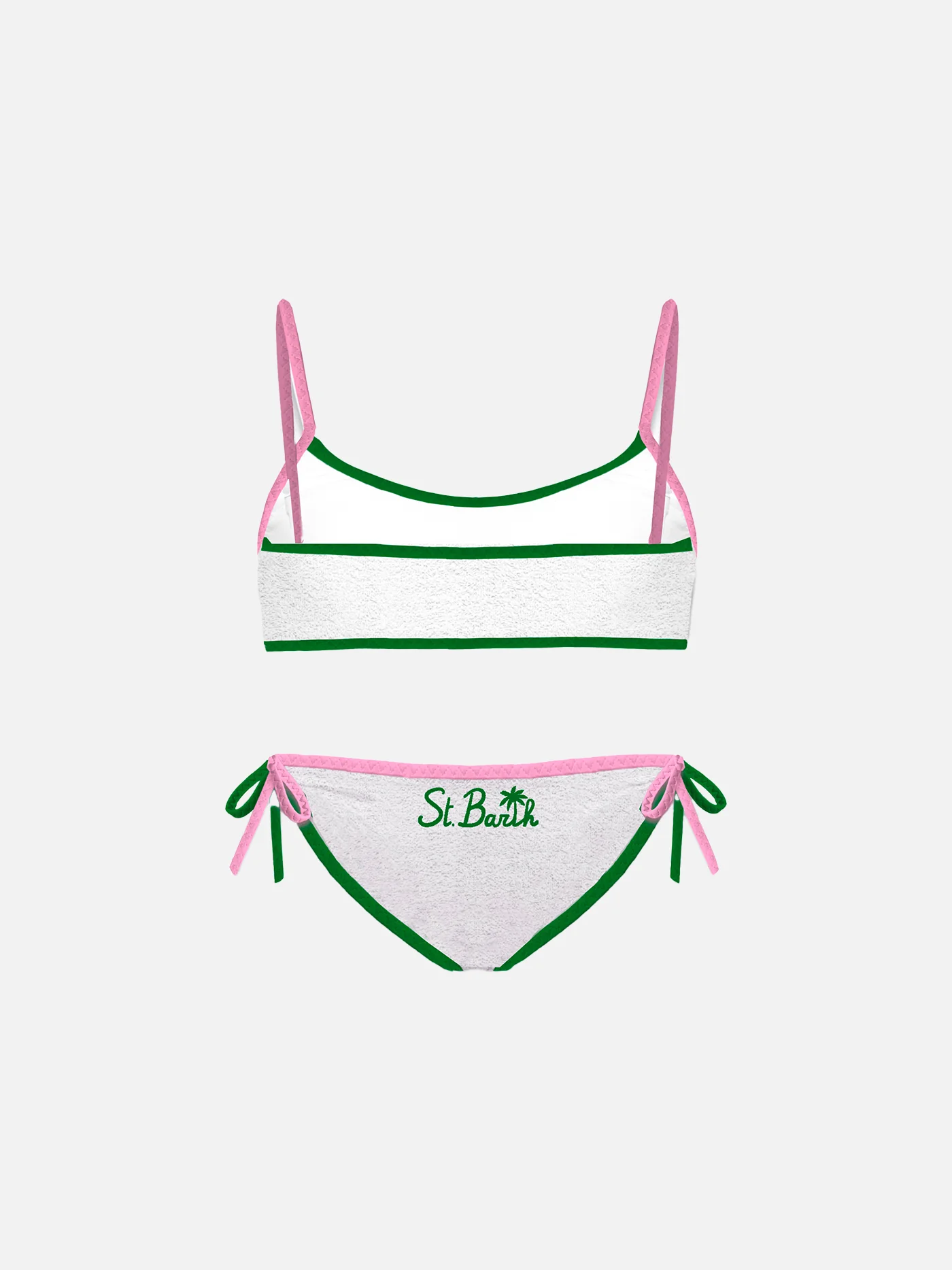 Bikini da bambina a bralette in spugna
