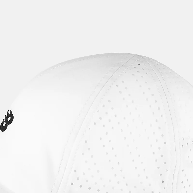 Gorro unisex Czapka Laser Performance Run de 6 paneles - BIAŁA