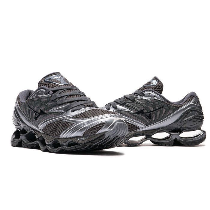 Mizuno Wave Prophecy LS Sneakers – Sand Black Black Metallic Grey – Performance & Elegance