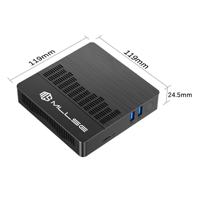 Mini PC Intel Gemini Lake N4000 – Windows 11, 6 GB RAM, 128 GB SSD, Dual-Band Wi-Fi, Bluetooth – Ultra Compact Computer