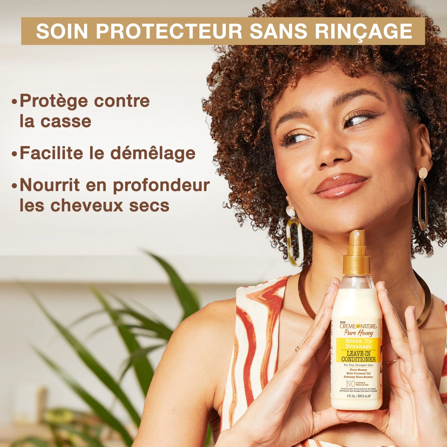 Creme of Nature Pure Honey - Soin revitalisant et anti-casse sans sulfate