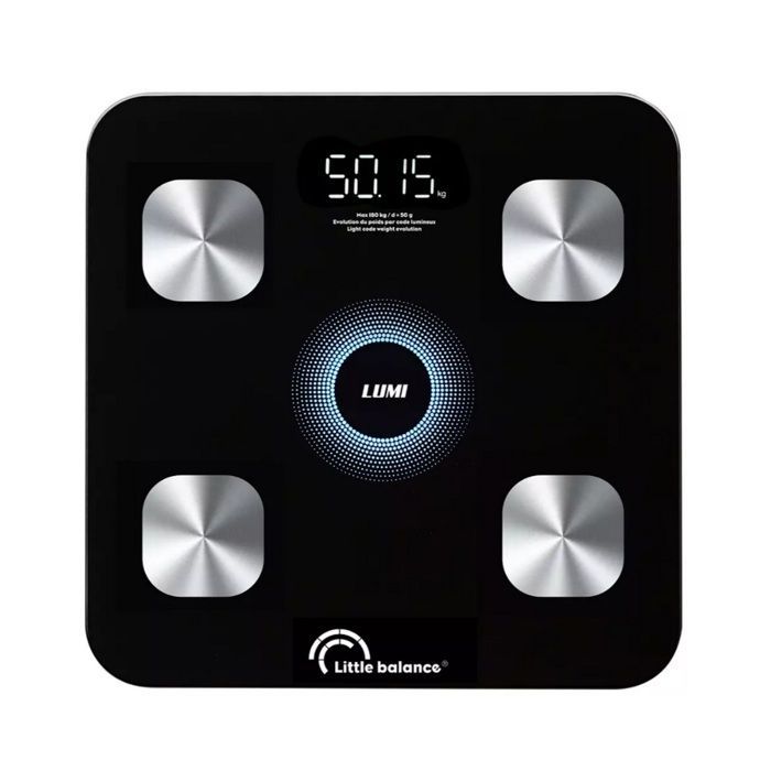 Pèse-personne électronique - LITTLE BALANCE - 8861 i-Lumi - 180 kg - Graduation 50 g - Connecté Bluetooth