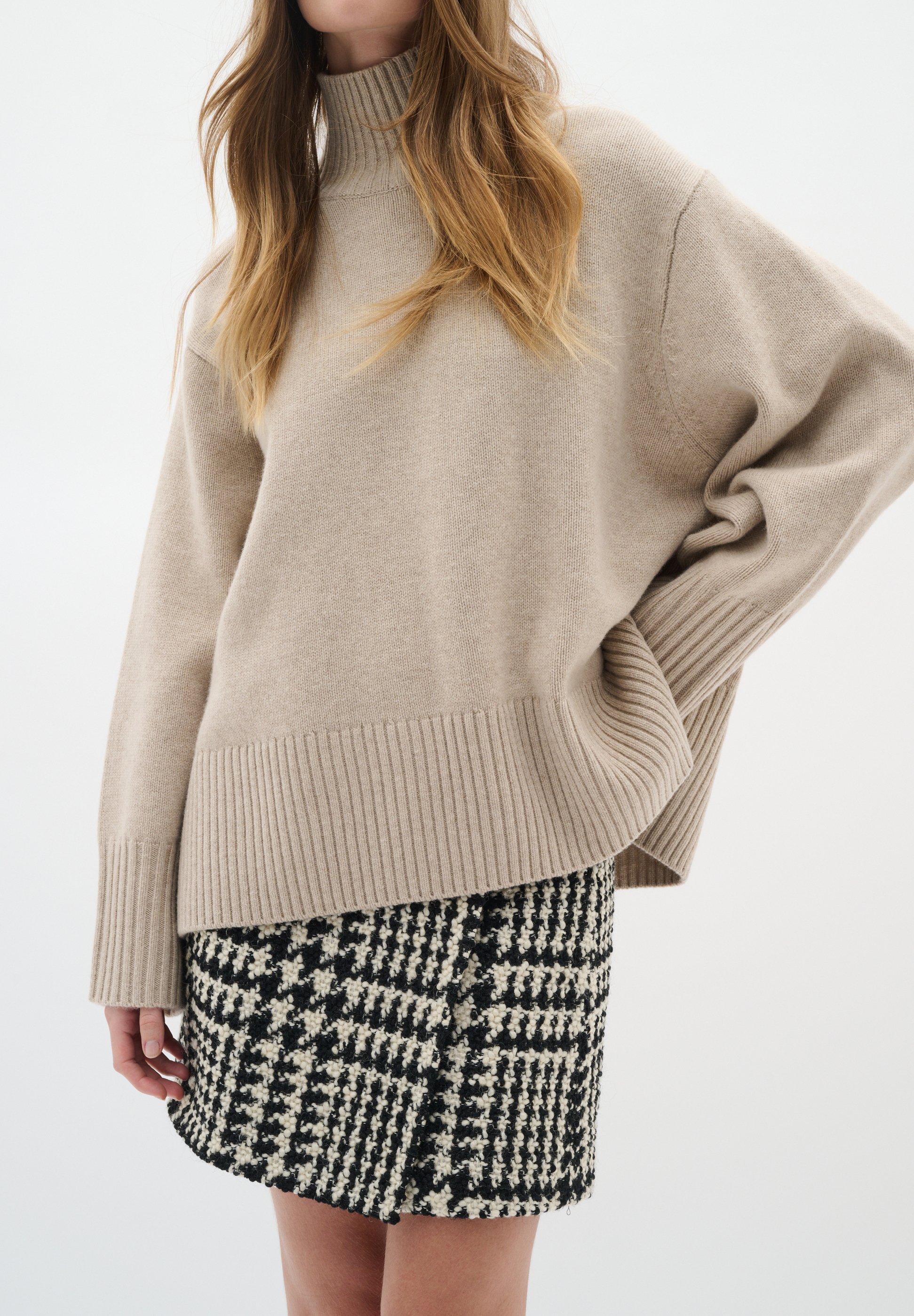 InWear BRYA - Minirok - zwart/wit