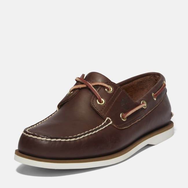 Scarpa da Barca Classic Two-Eye da Uomo in                marrone