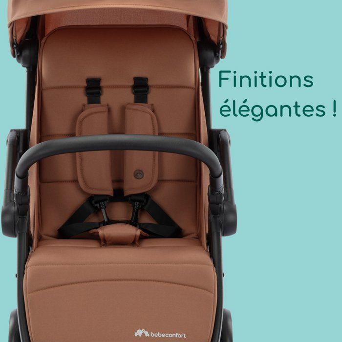 BEBECONFORT Sunlite, passeggino ultracompatto, comodo e leggero, dalla nascita fino a 4 anni, da 0 a 22 kg, color rame minerale.