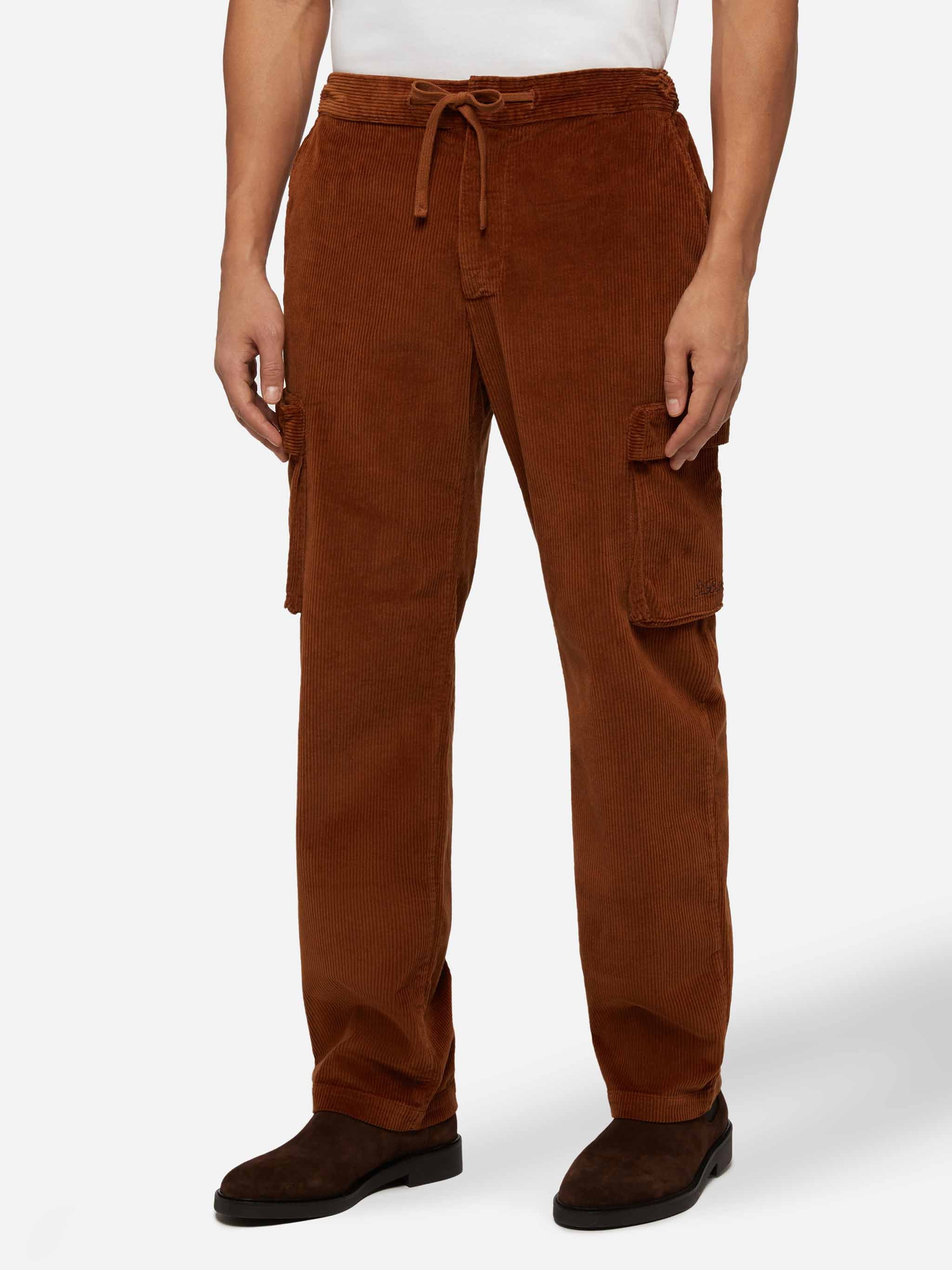 Goldeck Camel Corduroy Cargo Broek