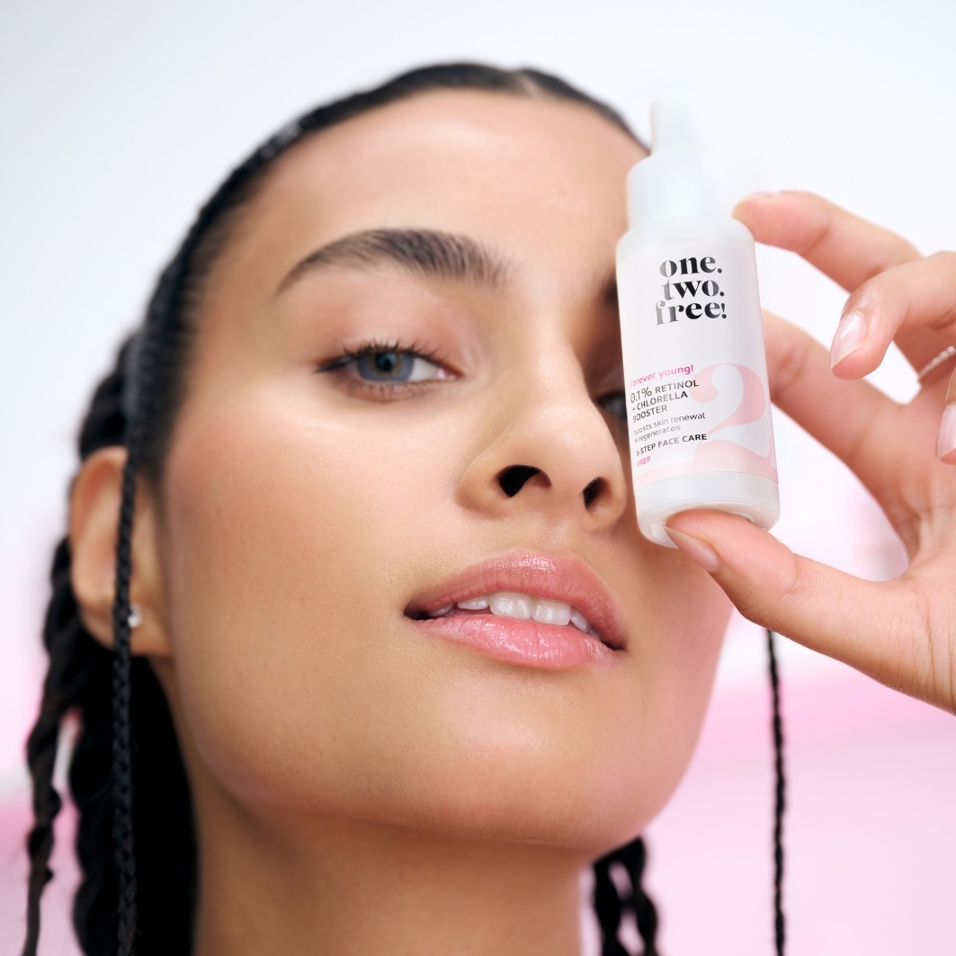 one.two.free! Serum protiv starenja 0,1% retinola + booster klorelle – 20 ml