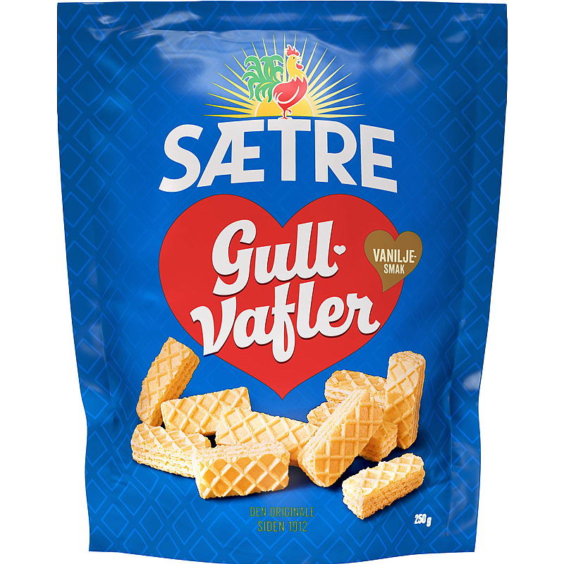 Gofres Sætre Gold 250 g, vainilla
