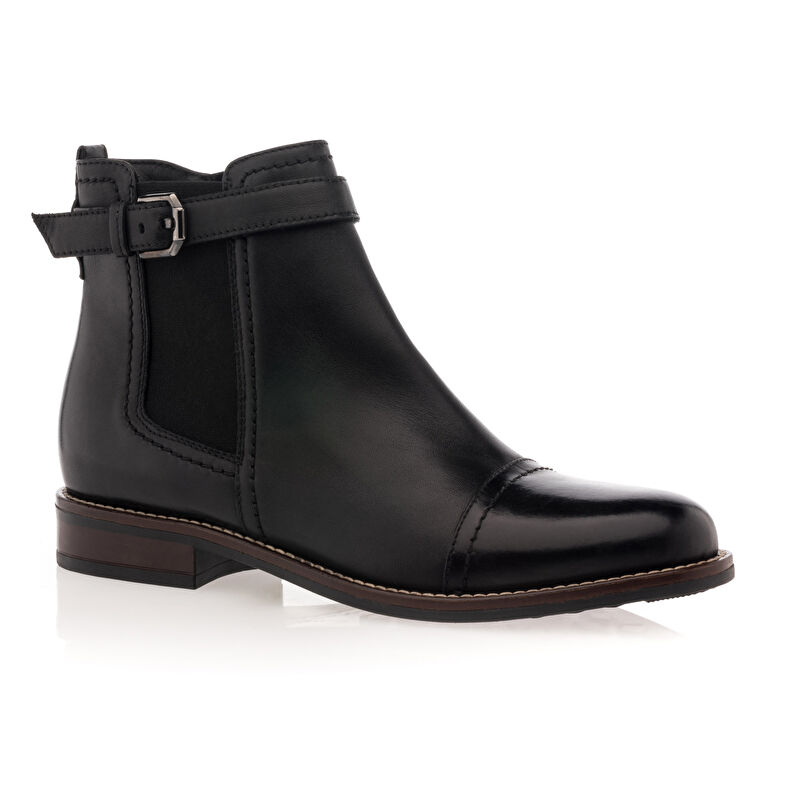 Schwarze Damenstiefel / Stiefeletten