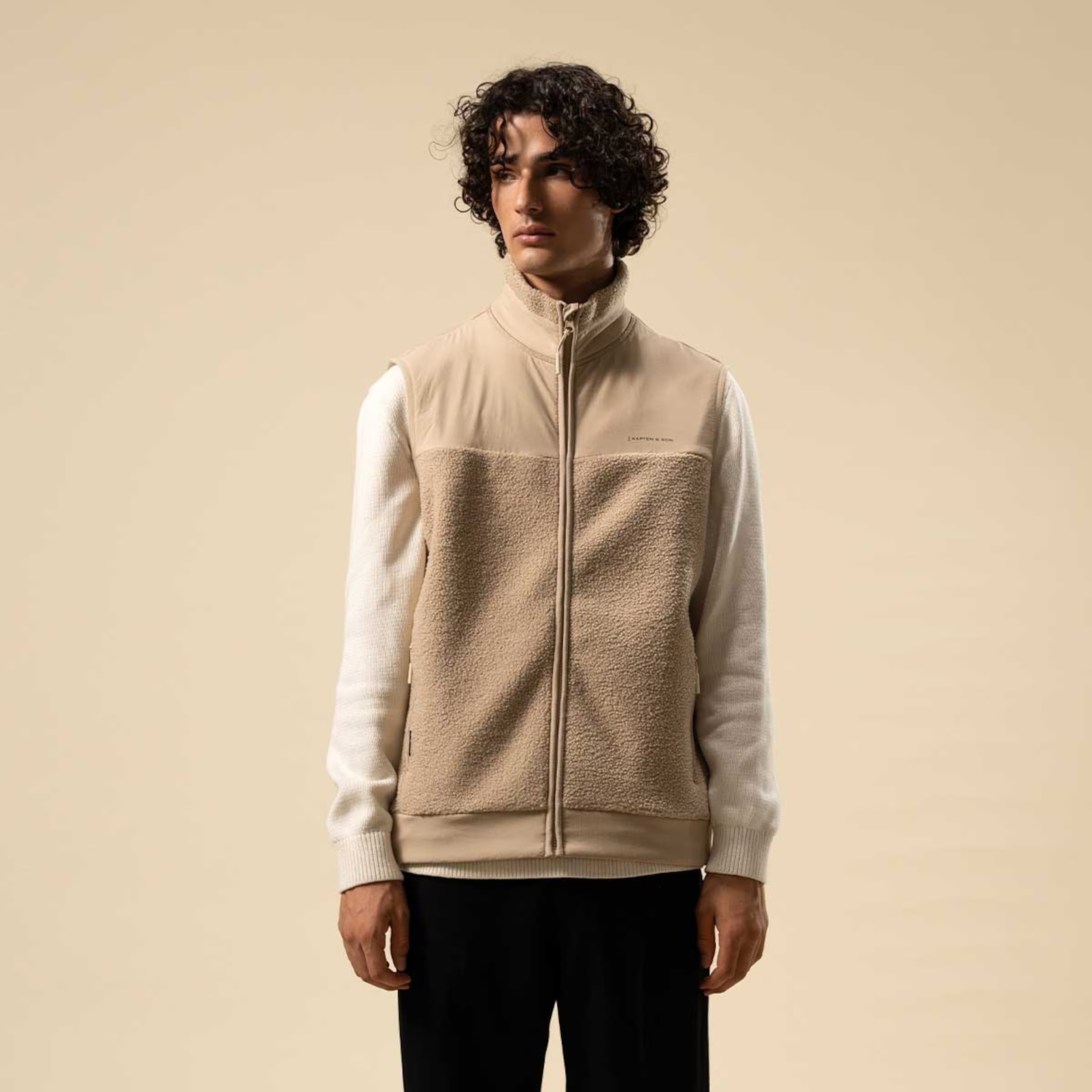 Gilet polaire quotidien couleur grès