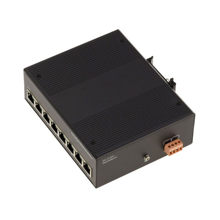 KALEA-INFORMATIQUE Industriële 8-poorts RJ45 Gigabit Ethernet-netwerkswitch met 10/100/1000 Mbps rail- of wandmontage