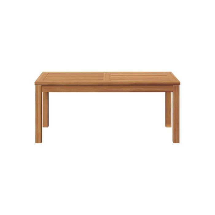 Table de jardin en teck - vidaXL - 95x45x40 cm - Marron - Bois de teck massif - Rustique - Utilisation extérieure
