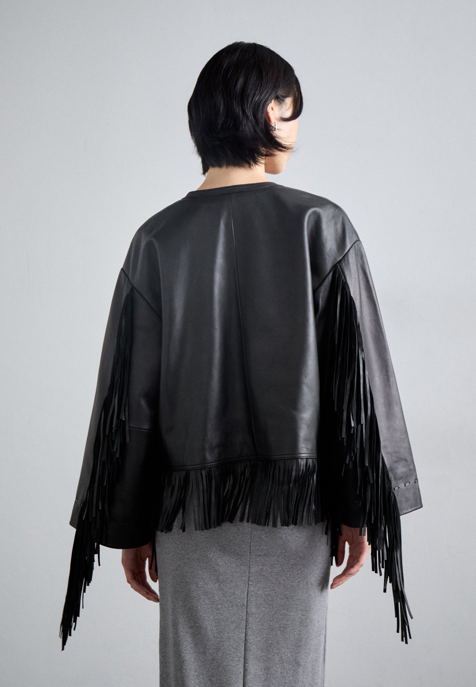 By Malene Birger ZOENA - Veste en cuir - black