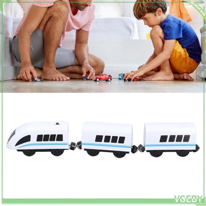 Set di trenini elettrici VGEBY, collegamento ad adsorbimento educativo, trenino giocattolo per giochi, tipo 3
