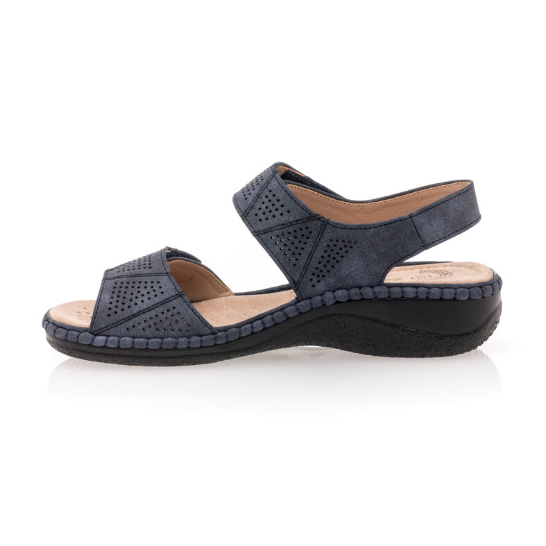 Sandalias azules para mujer / Zapatos de punta abierta