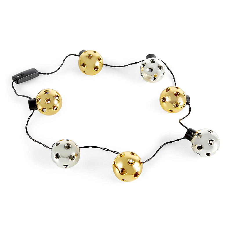 Cadena de bolas de discoteca Giform con luces LED