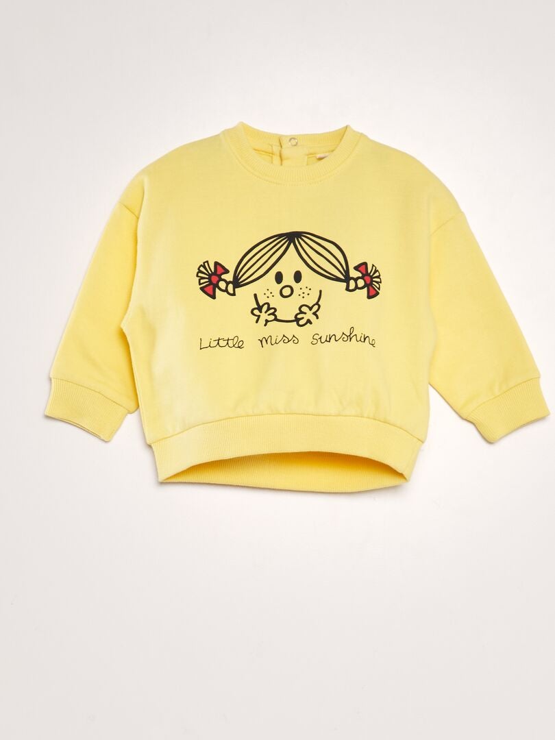 Sudadera polar 'Monsieur Madame' - Unisex - Amarilla