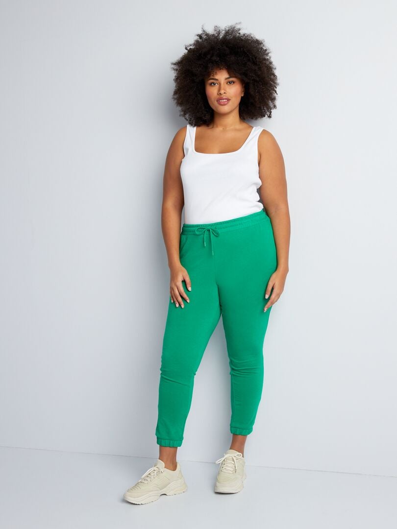 Fleece joggingbroek - GROEN