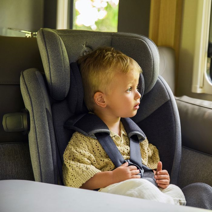 MoMi EMI – Siège auto pivotant 360° I-SIZE 40-150 cm – 0-36 kg – ISOFIX + TOP TETHER – Face/dos route – Beige