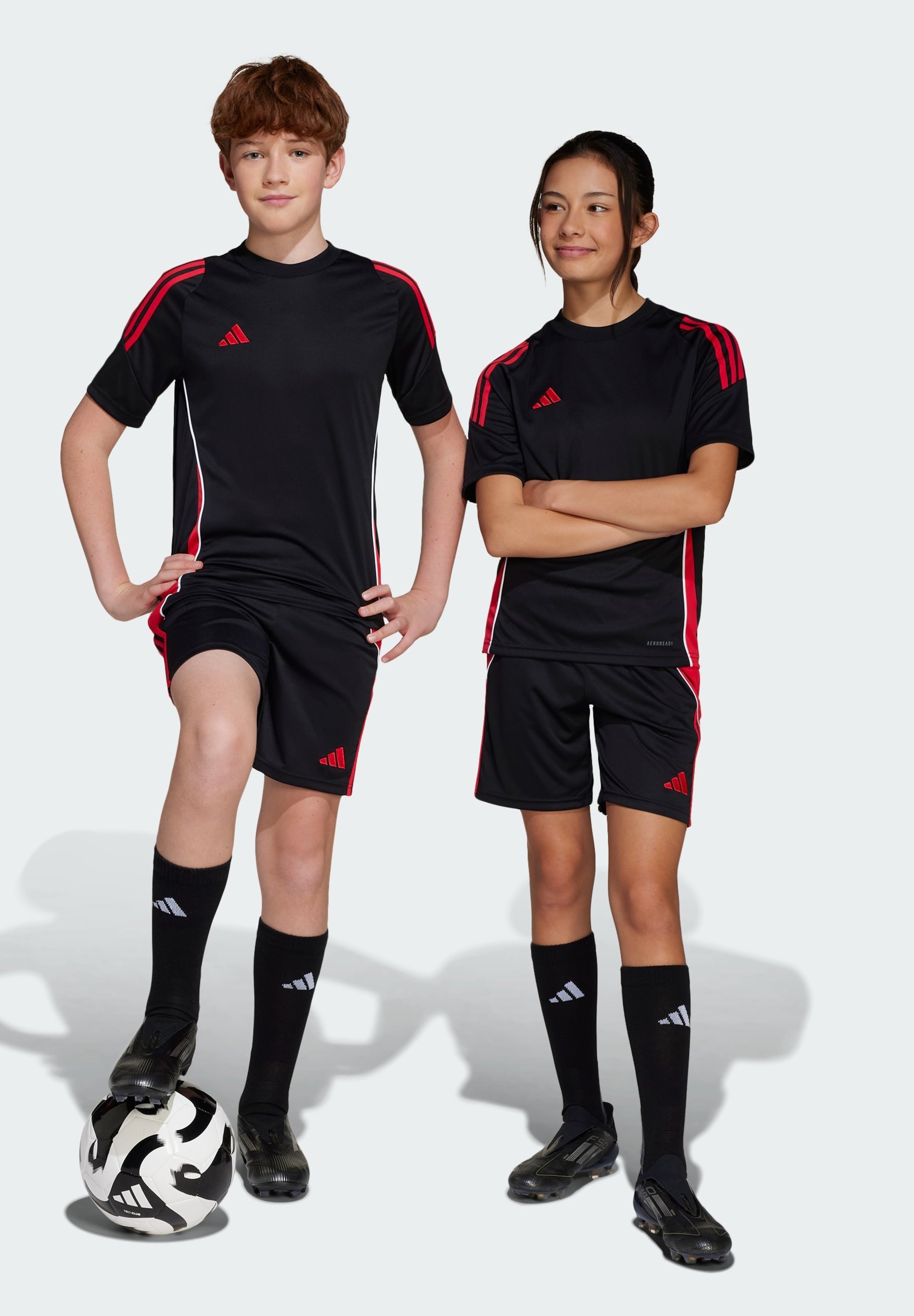 Adidas Performance TIRO 24 KIDS - Pantaloncini sportivi - nero puro rubino