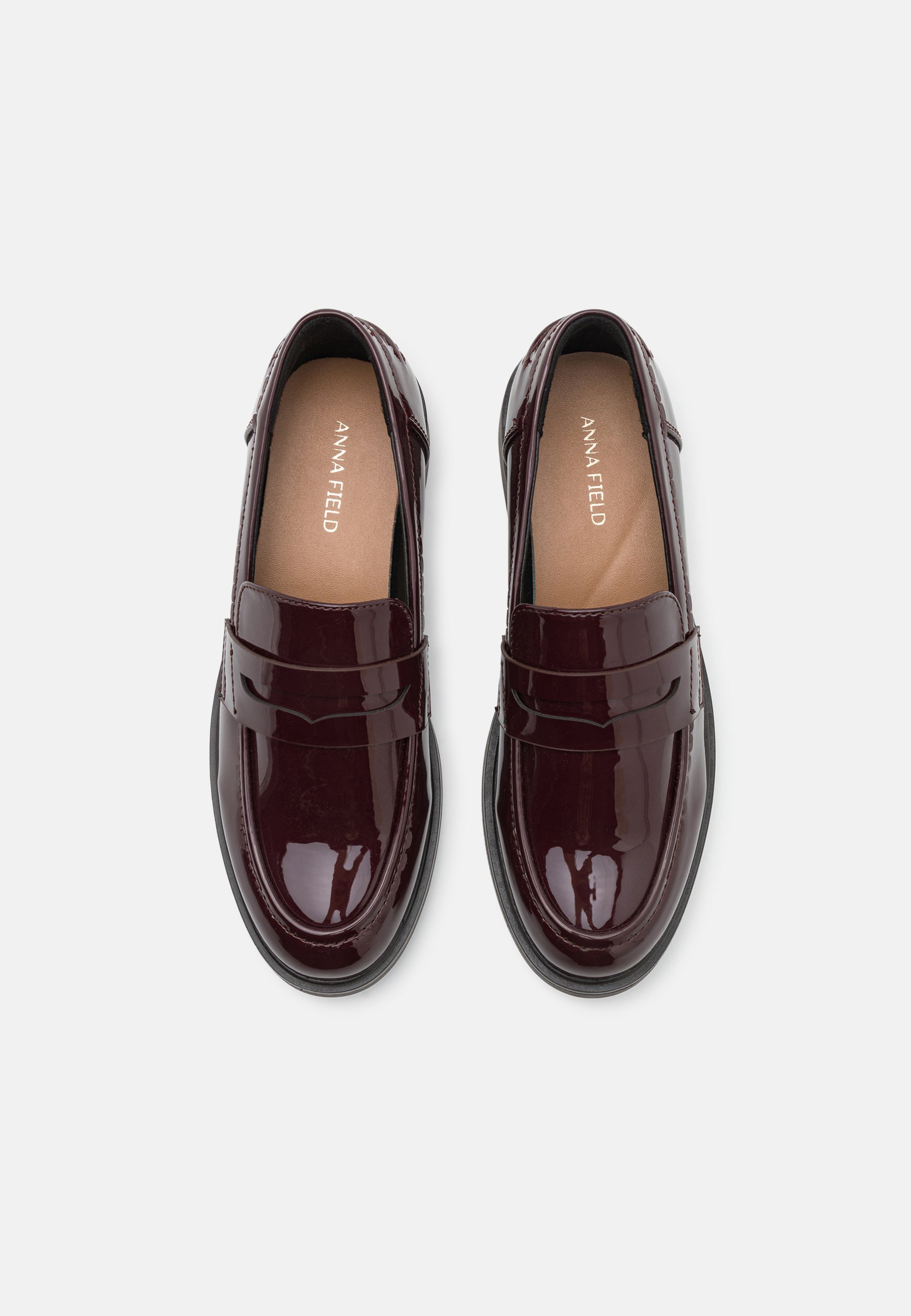 Anna Field Slip-ons - bordeaux
