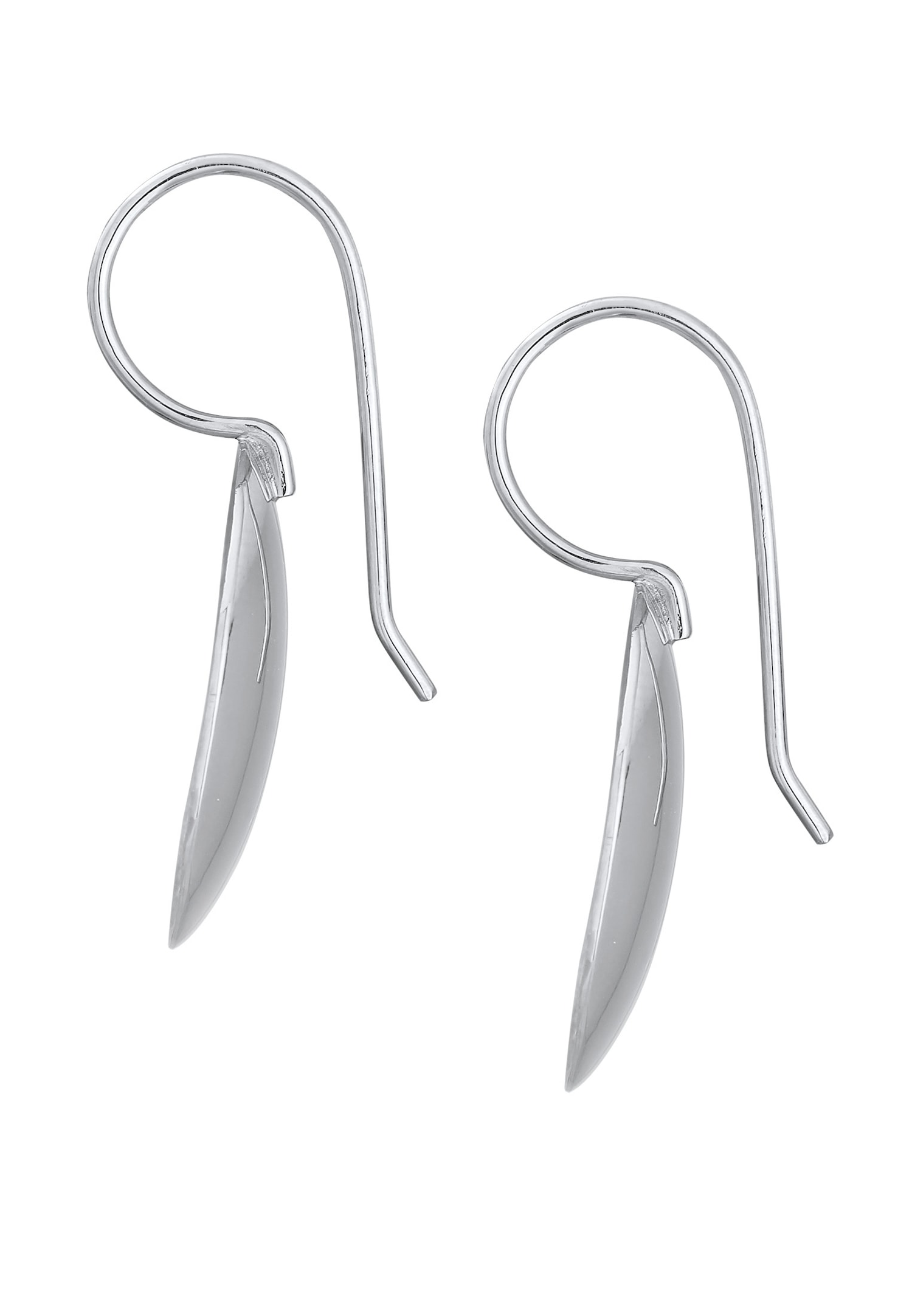 Nenalina Femmes pendentif d'oreilles rond géo mat en argent sterling 925
