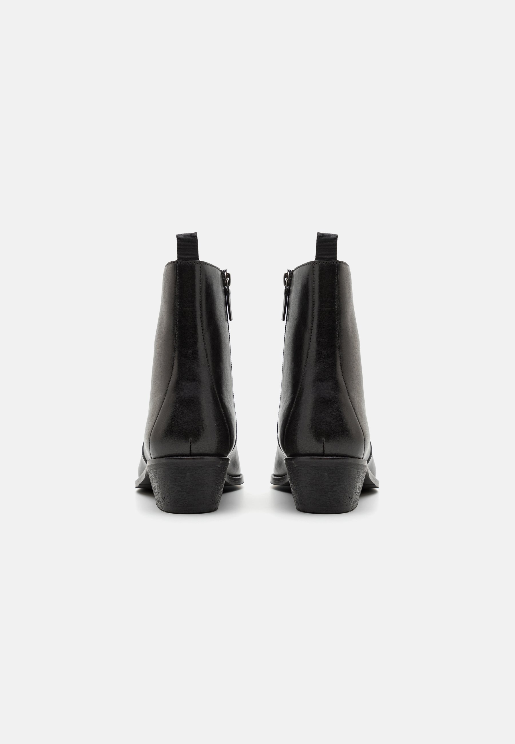 Zign LEATHER - Cowboy/biker enkellaarsje - zwart