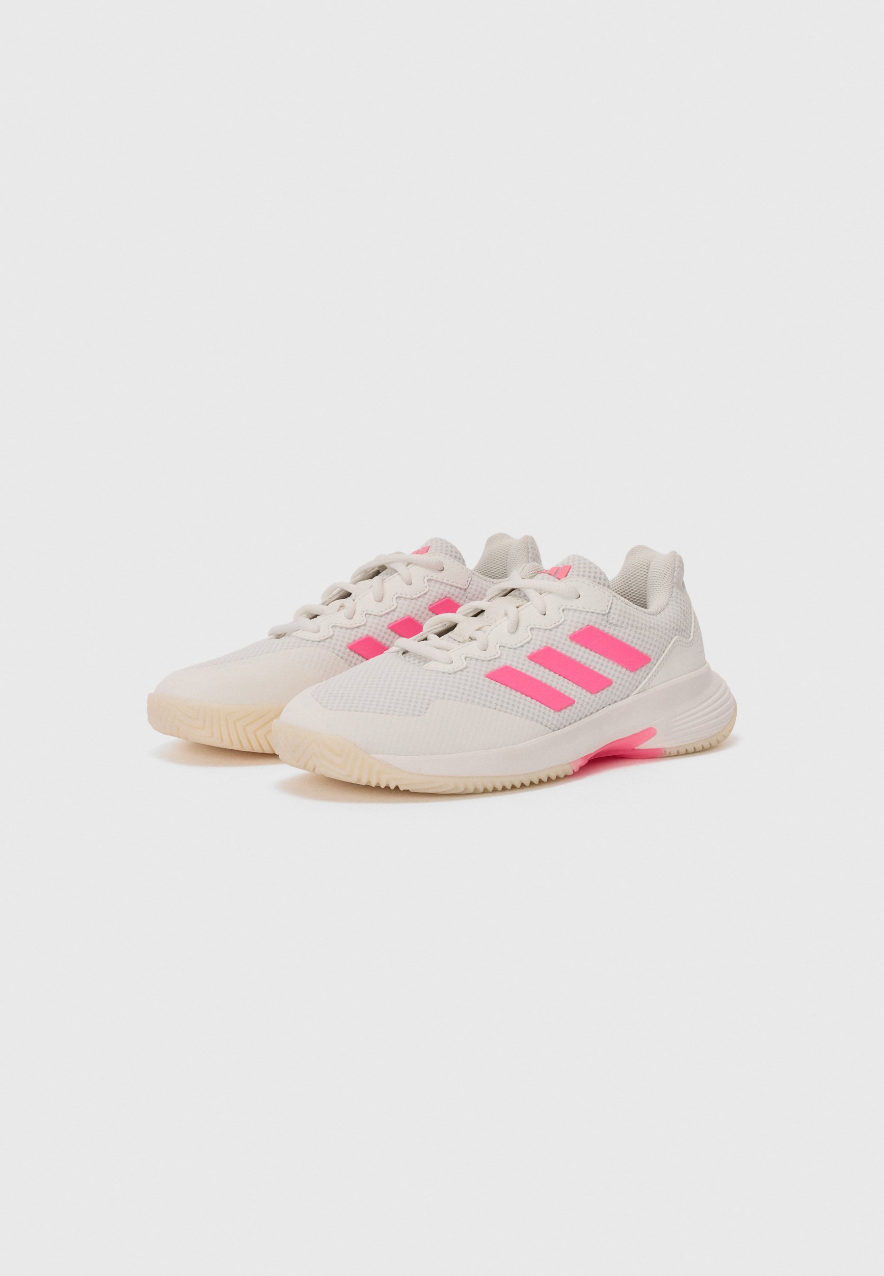 adidas Performance GAMECOURT 2 - Chaussures de tennis multicourts - blanc/rose clair/noir