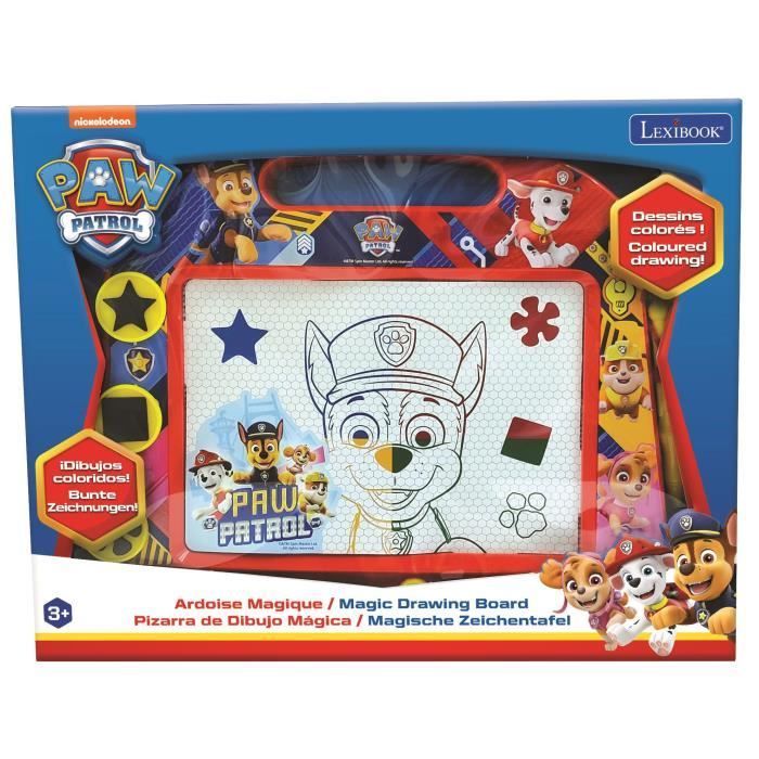 Lavagna magica da disegno Paw Patrol, formato A5, con accessori magnetici per disegnare a colori - LEXIBOOK