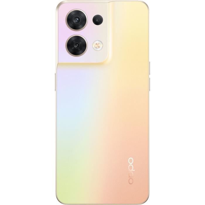 Smartphone OPPO Reno8 256Go 5G Or Chatoyant - Écran 6.4 po - Double SIM - Android 10