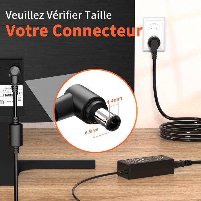 19V lader strømforsyning kompatibel med LG Electronics 20