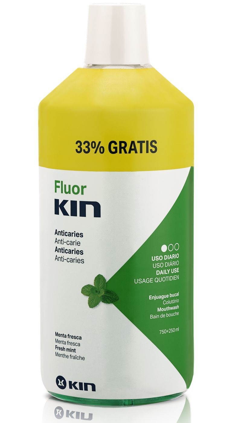 Fluor Kin vodica za ispiranje usta Higijena zuba i usne šupljine