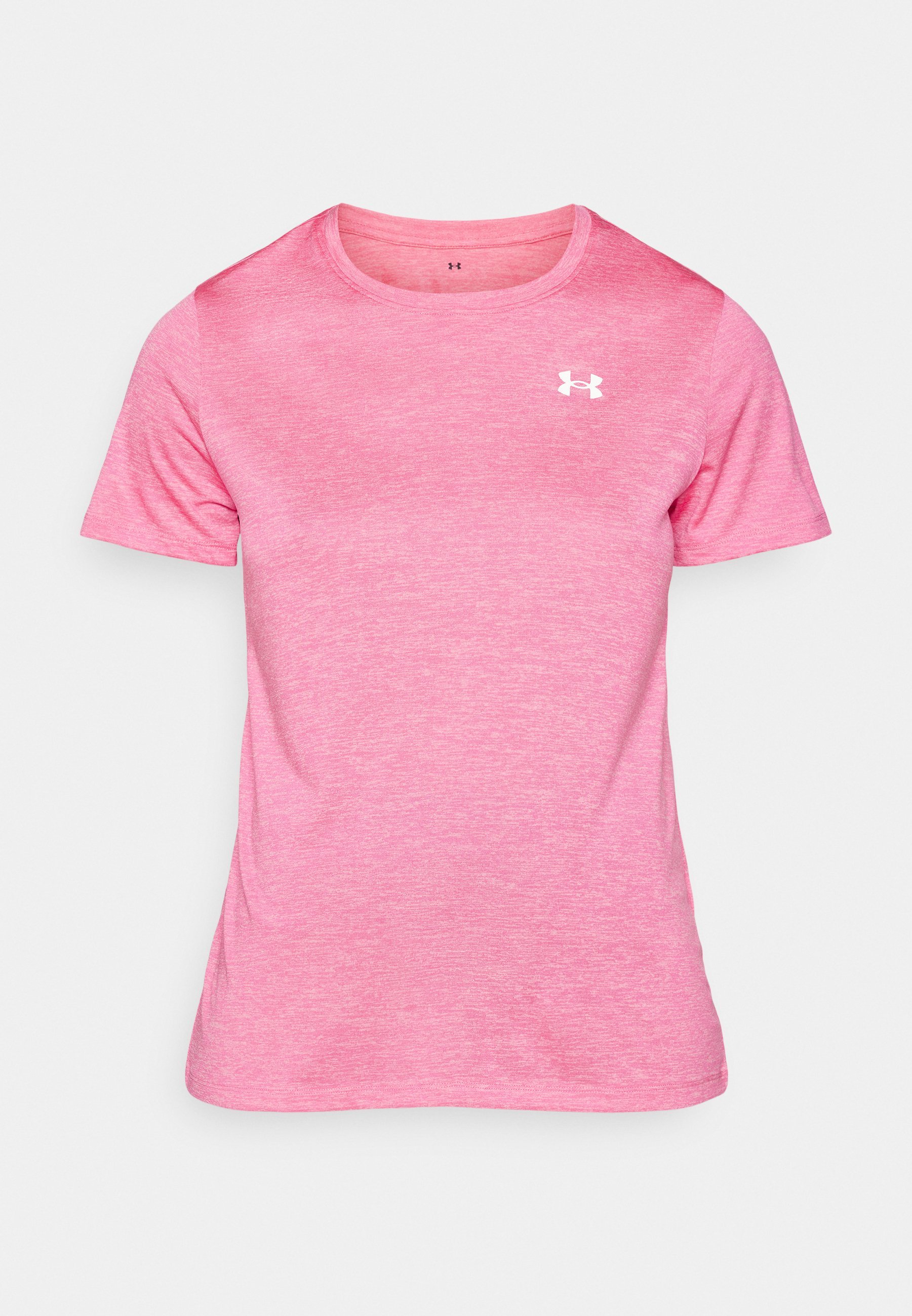 Under Armour TECH TWIST - Sport T-shirt - superroze/wit