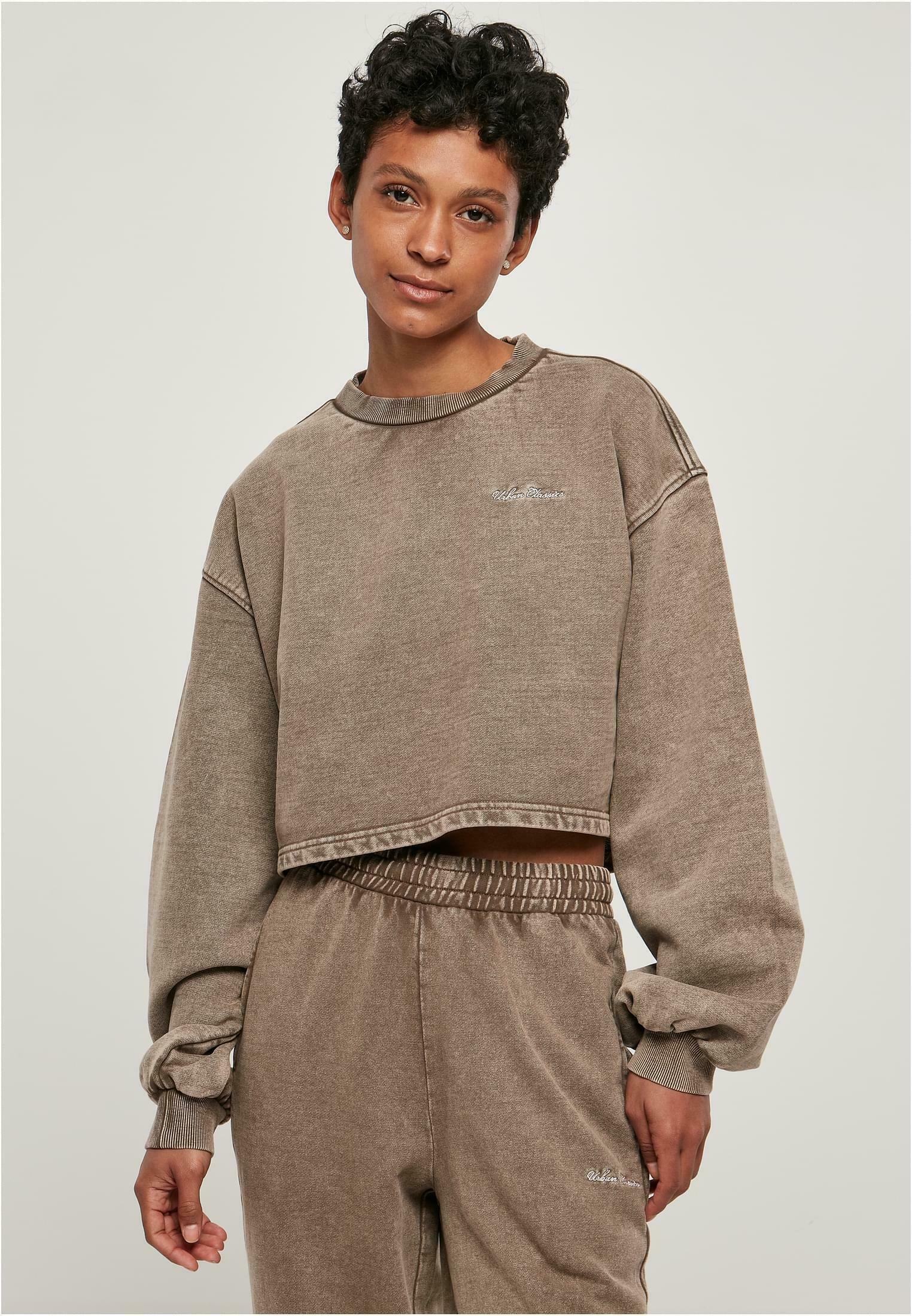 Urban Classics CROPPED SMALL - Sweatshirt - bruin