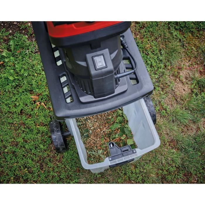 Trituratore da giardino Einhell GC-KS 2540 CB con lame (2 lame reversibili in acciaio, contenitore di raccolta da 55 litri)