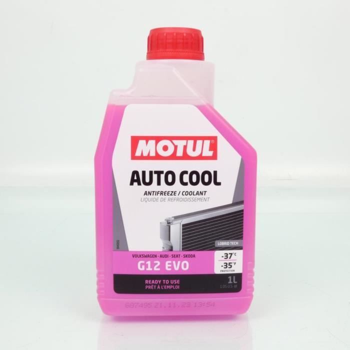 Refrigerante Motul Auto Cool G12 Evo -37°C rosa 1L para coches, nuevo