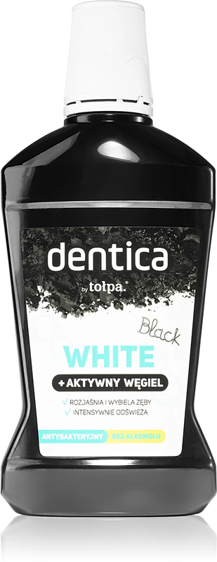 Tołpa Dentica Black White відбілюючий ополіскувач для рота з активованим вугіллям