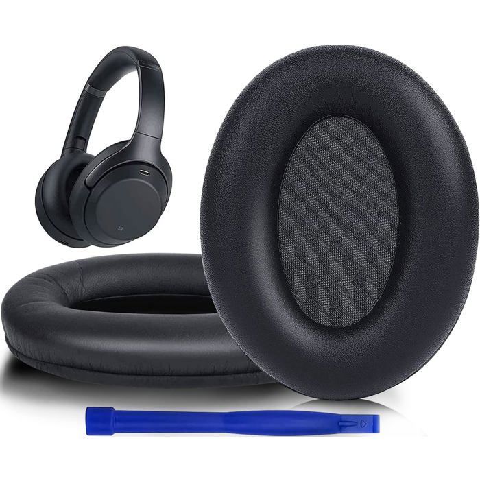 SOULWIT Foam Cushion Headphone Pads for Sony WH-1000XM3 (WH1000XM3) Over-Ear - Black