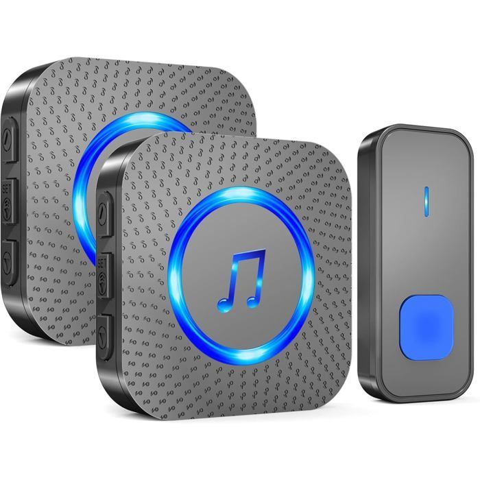 Wireless Doorbell - Waterproof - 300m Range - 55 Melodies - Quick Installation