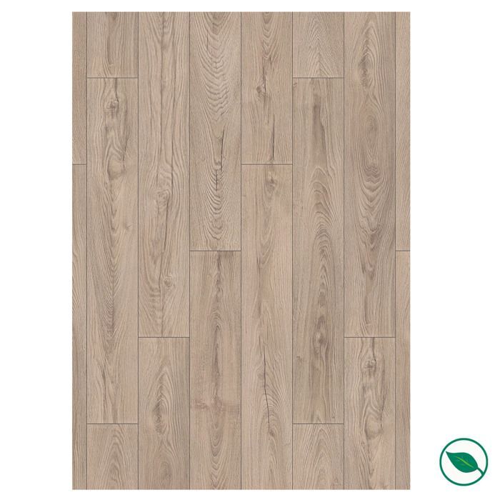 Laminate flooring with a parquet effect – 8 mm – box of 8 planks - 2.26 m2 – EH RIVER 8+ K478 MUSHROOM CARPENTER OAK FORESTEA Dimensions: