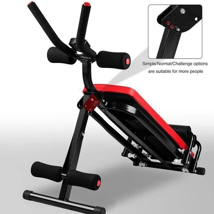 BIGZZIA - Máquina abdominal plegable - Reformer de 5 minutos - Equipo de fitness para el hogar