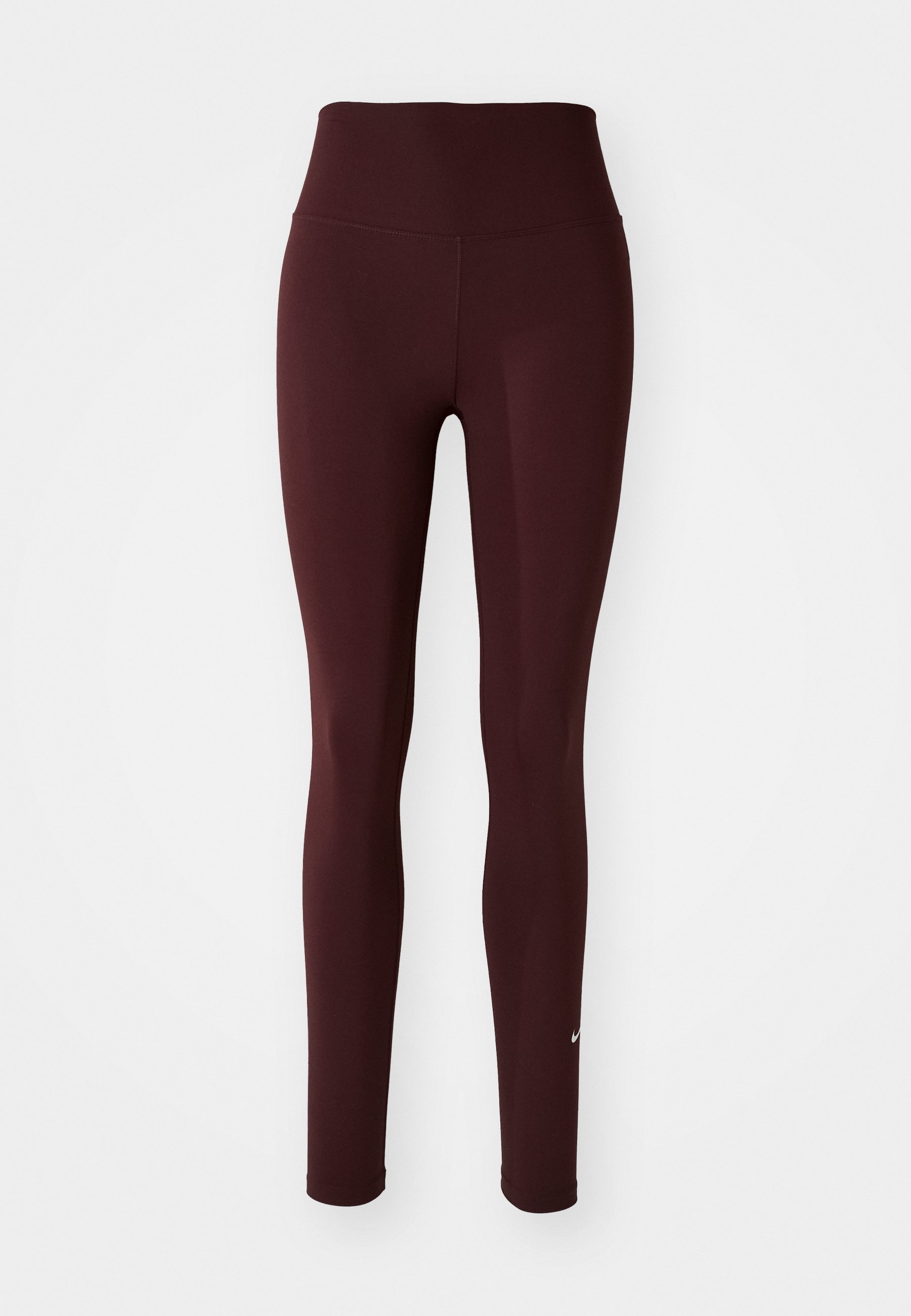 Legíny Nike Performance - vínově červené/bílé