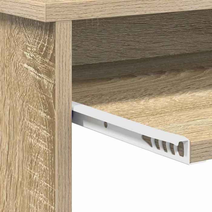 “Saldi invernali” TOP Scrivania moderna e compatta, marrone - Scrivania con contenitore, rovere Sonoma, 120,5x44x88,5 cm PRO80030