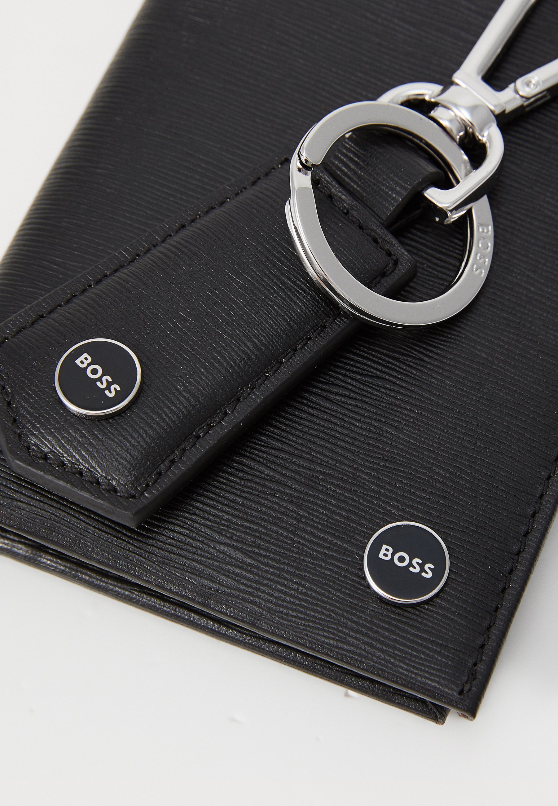 Conjunto de chaveiro e porta-chaves BOSS - Chaveiro - preto
