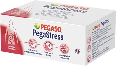Pegastress Nahrungsergänzungsmittel für die Darmflora und gegen Stress, 14 Sticks