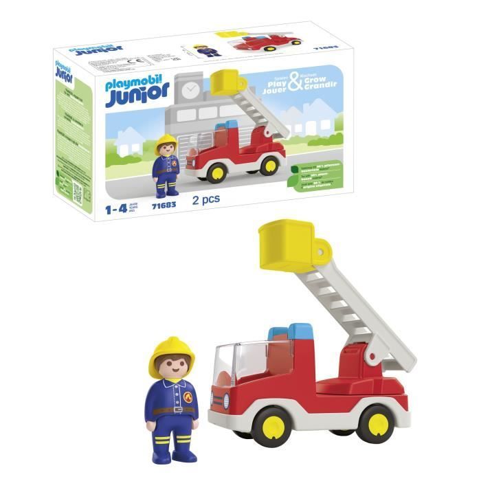 PLAYMOBIL Junior 71683 Fire Truck, Ages 12 months and up