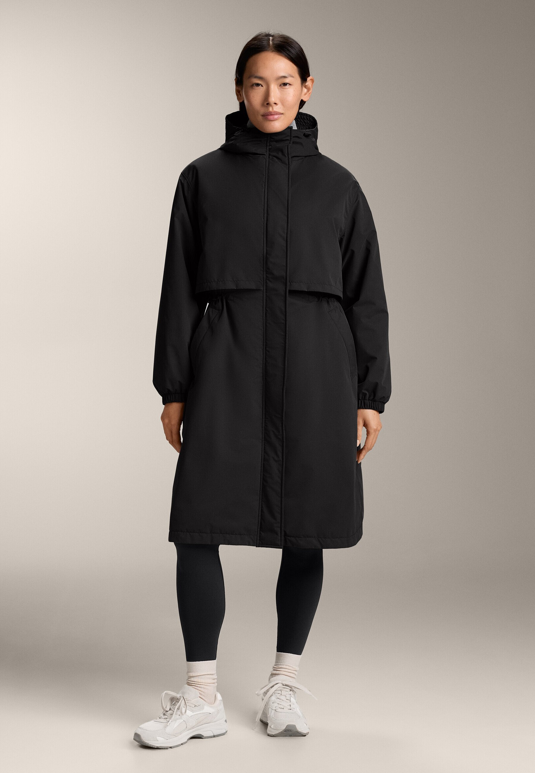 OYSHO FELLEX® AEROGEL 10K WATERPROOF LONG PADDED - Giacca impermeabile - nera